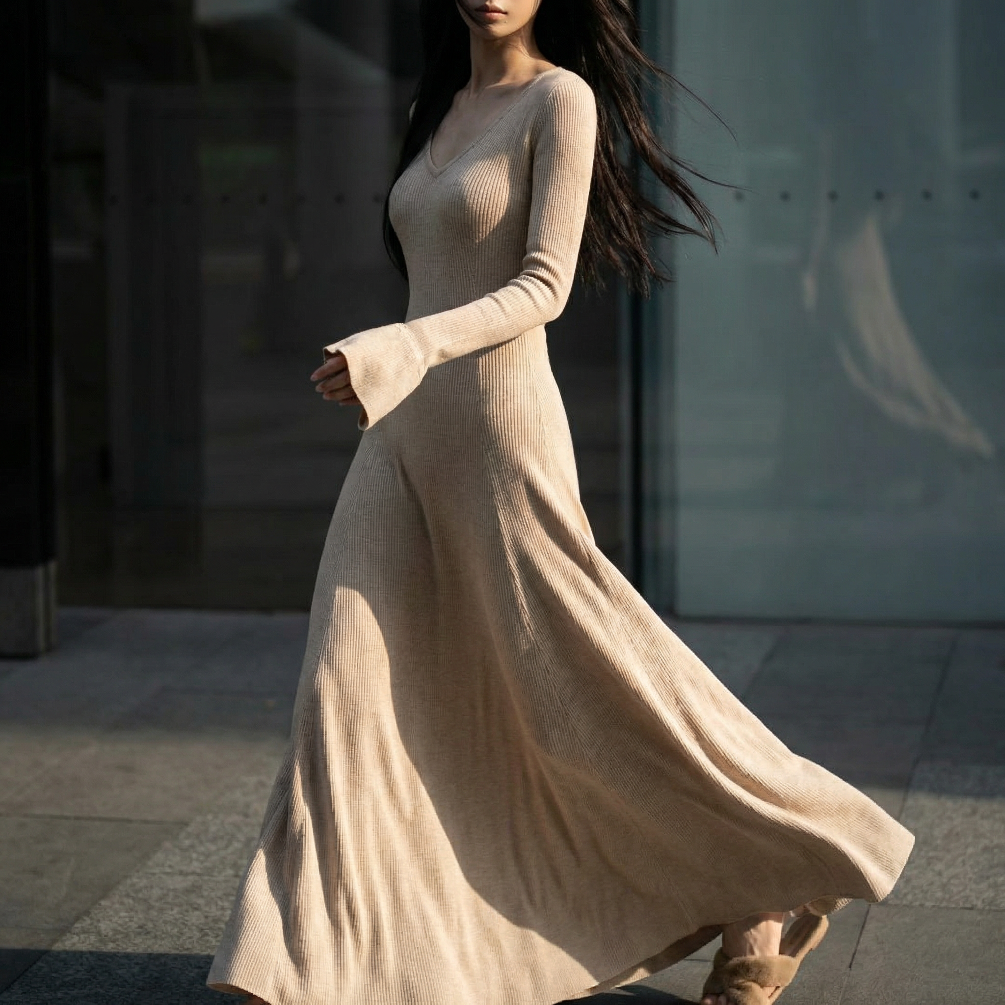 "Flow" Knitted dress